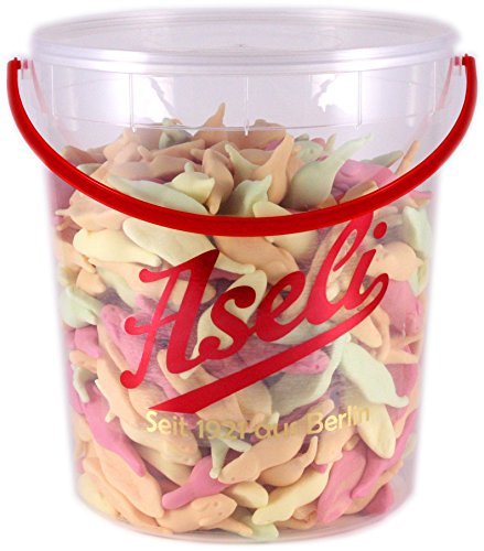 1.200g Aseli Fruchties | 5 natürliche Fruchtaromen | Minimäuse aus Schaumzucker | fruchtige Speckmäuse | wiederverschließbarer 1.2 kg Eimer | glutenfrei | laktosefrei (1200 GR)