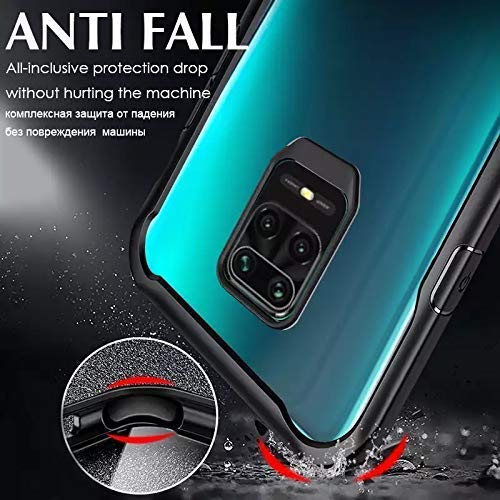 Image of Amazon Brand - Solimo Bumper for Redmi Note 9 Pro (TPU+Plastic Black) Bumper Case