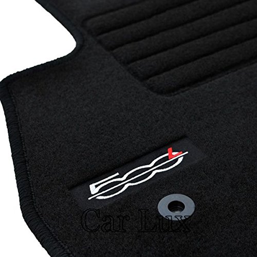 Car Lux AR11872 - Alfombras Coche a Medida Alfombrillas para 500 L 500L Desde 2012- Edition Velour Cover
