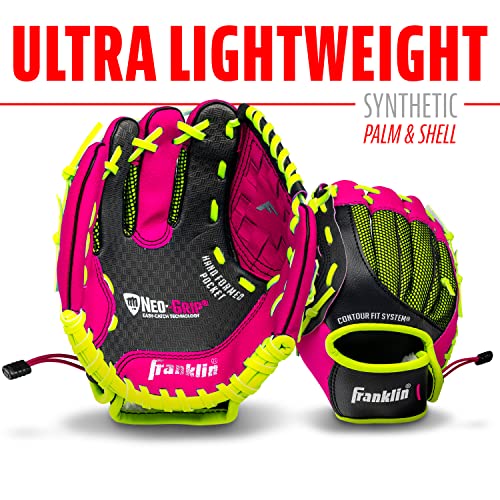 Franklin Sports Neo-Grip Teeball Gloves, Pink - image 5