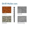 1 Count SDS-Plus Rotary Hammer Drill Bit, 3/16 x 6 for Masonry, Concrete, Brick & Cinder Block
