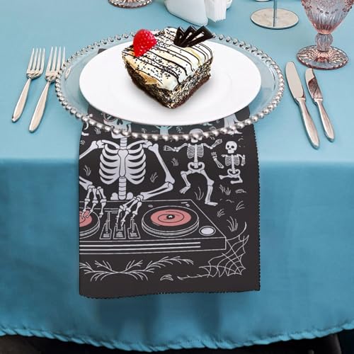 Servilletas de Tela Hallowmas 19x19 pulgadas 6 pcs miniatura 4