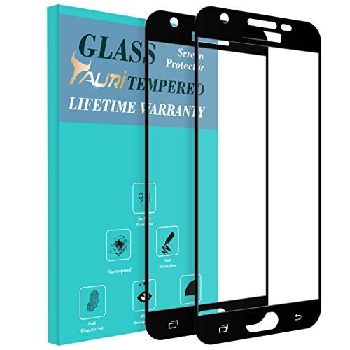 TAURI Screen Protector for Galaxy J7 2017, Black (FCTG2P-Galaxy J7 2017)