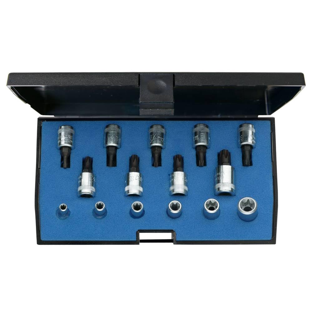 Gedore ITX 20 - Set cacciavite da 1/4 pollice per torx interni ed esterni, 15 pz.