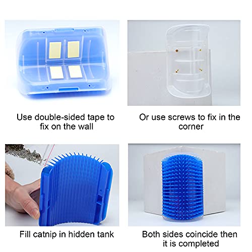 KKcare Pente Para Gato De Estimação Escova Para Gato Esfrega Auto-Cuidador Brinquedo De Gato Arranhõ