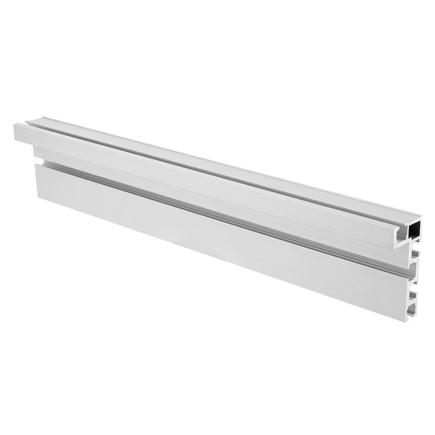 QWORK® T Track Rails de Guidage à Rainure, 400 mm 75 Type T Track Rail à Rainure, Rails de Guidage en Alliage d'aluminium, pour Travail du Bois, Scie à Table, Fixation de Clôture