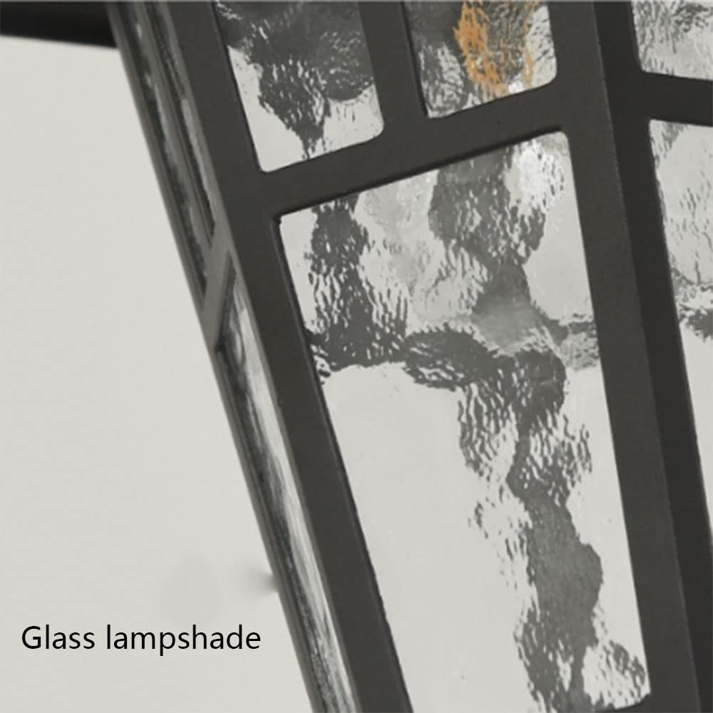 Kraj Zewnętrzne Lampy Wiszące E27 Brąz Wyczyść Szkło Decor Zewnętrzna Wisiorek Światła Dom Ganek Patio Na Zewnątrz Pokładu Garaż Przednie Drzwi Ogród Domu Altana Dachowa