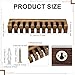 PH PandaHall Belt Organizer, Wooden Belt Holder Wall Mounted Belts Hanger with Slots Space Saving Storage for 10 Belts, Home Bedroom Closet Retail Shop, Camel, 1pc, 10.7x1.5x2.4inch