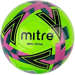 Mitre Impel Fútbol Sala, Verde Fluo/Verde Pitch/Rosa/Negro, Talla 4