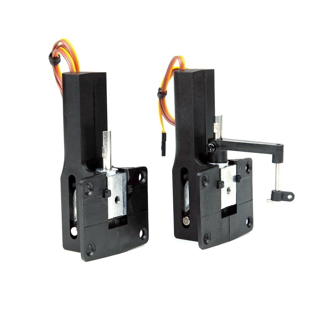 Tren de aterrizaje grande retráctil eléctrico sin servo principal/nariz de avión RC de 8kg for avión de 120CC modelo de ala fija Jet 7,4 V 20,6 kg(Nose Retract)