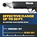 Streetwise Heat .50 Caliber Defense Launcher, Kinetic Impact Ball Gun - Personal Protection Pistol Includes 10 Rubber Balls, 10 Quicksilver Metal Composite Rounds, & 2 CO2 Canisters