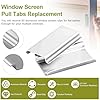 Window Screen Pull Tabs Replacement, Window Screen Clips for Flat ...