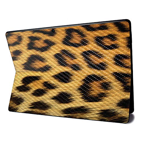Image of MightySkins Carbon Fiber Skin for Microsoft Surface Pro X - Cheetah | Textured Carbon Fiber Finish | Easy to Apply, Remove, and Change Styles | Made in The USA