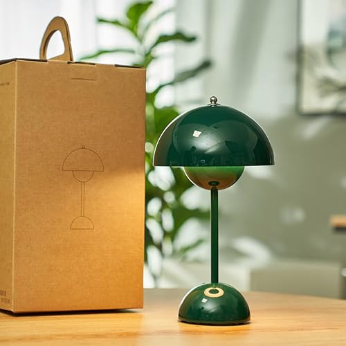 Miniatura 9 de Lámpara de maceta moderna de 12 pulgadas, inalámbrica, táctil, regulable, 2600 mAh, recargable, lámparas de escritorio, nórdicas, minimalistas, de