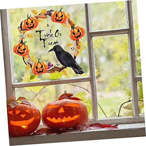 Décoration pour les fêtes d'Halloween sans traces sur les vitres