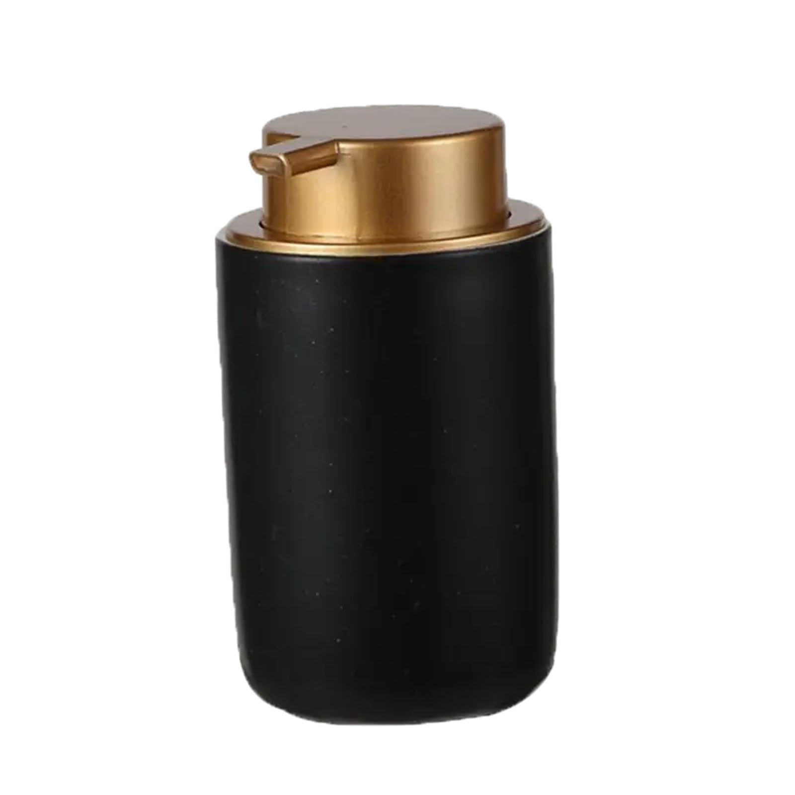 13.5oz Ceramic Soap Dispenser Elegant Countertop for Kitchen Sink, Home Bathroom, Washroom, Hotel(Black B)