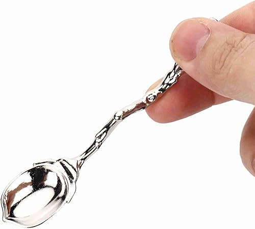 Miniatura 6 de Cucharas de té vintage, 6 cucharas para cafetería, kit de cuchara retro elegante, agitadores de café de aleación de zinc, juego de cucharas de