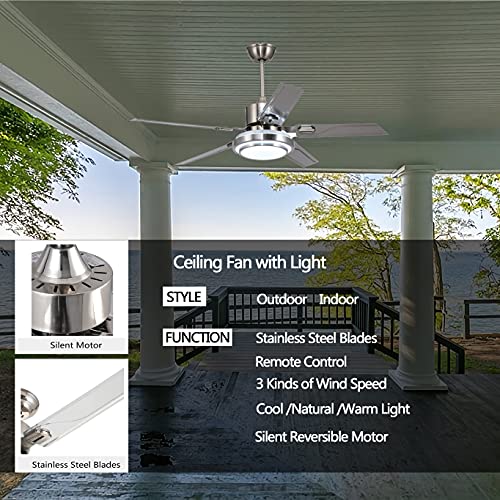 Outdoor-Ceiling-Fan-LightRemote-Control-Patio-Ceiling-Fan-with-5-Reversible-Stainless-Steel-Blades52-inch-Ceiling-fan-with-LED-Light-for-PavilionWarehouse-Ceiling-fan-farm-Fan-Barn-Fan-52-inch