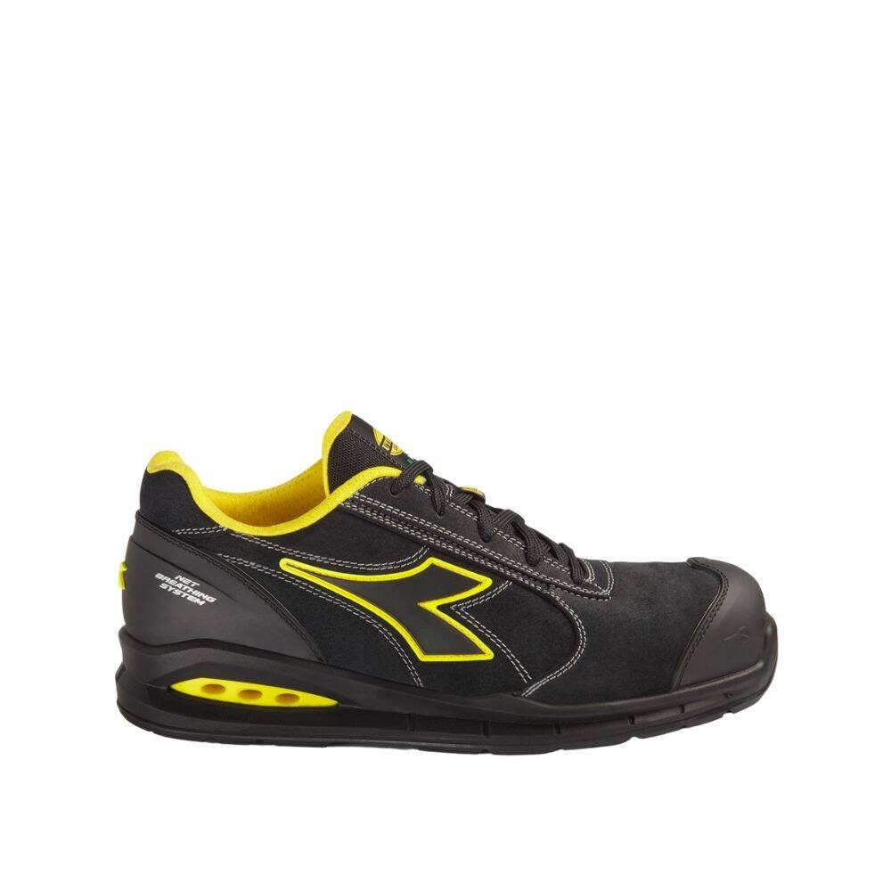 Diadora Run Net Airbox Master Low S3 SRC ESD, Scarpe da Ginnastica Unisex-Adulto, Nero, 42 EU