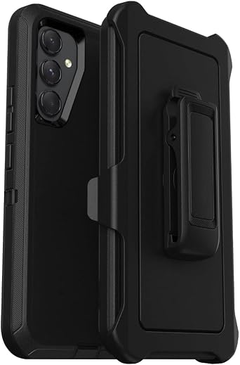 Defender Case Compatible with Samsung Galaxy A54 5G Screenless Case with Port Protection and Belt Clip Black