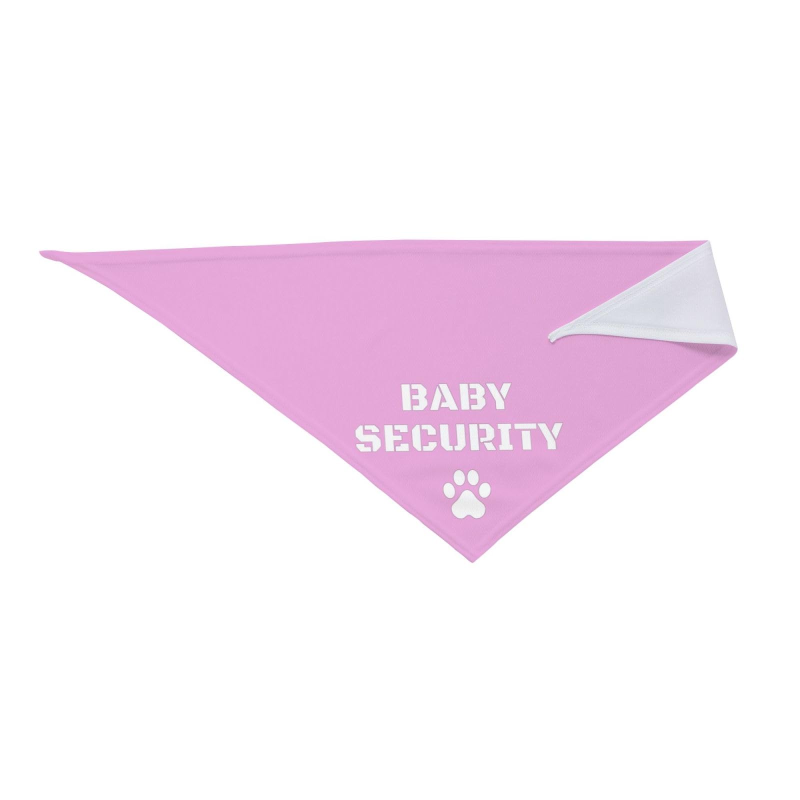 Baby Security in Training, anuncio de embarazo, bandana de revelación de género para perro, bufanda, accesorios de decoración, regalo para fiesta de amantes de los perros (rosa)