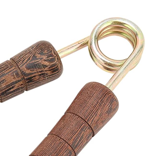 Hand Grip Strengthener Wood Grip Strength Trainer Wrist Forearm Hand Exerciser Home Gym