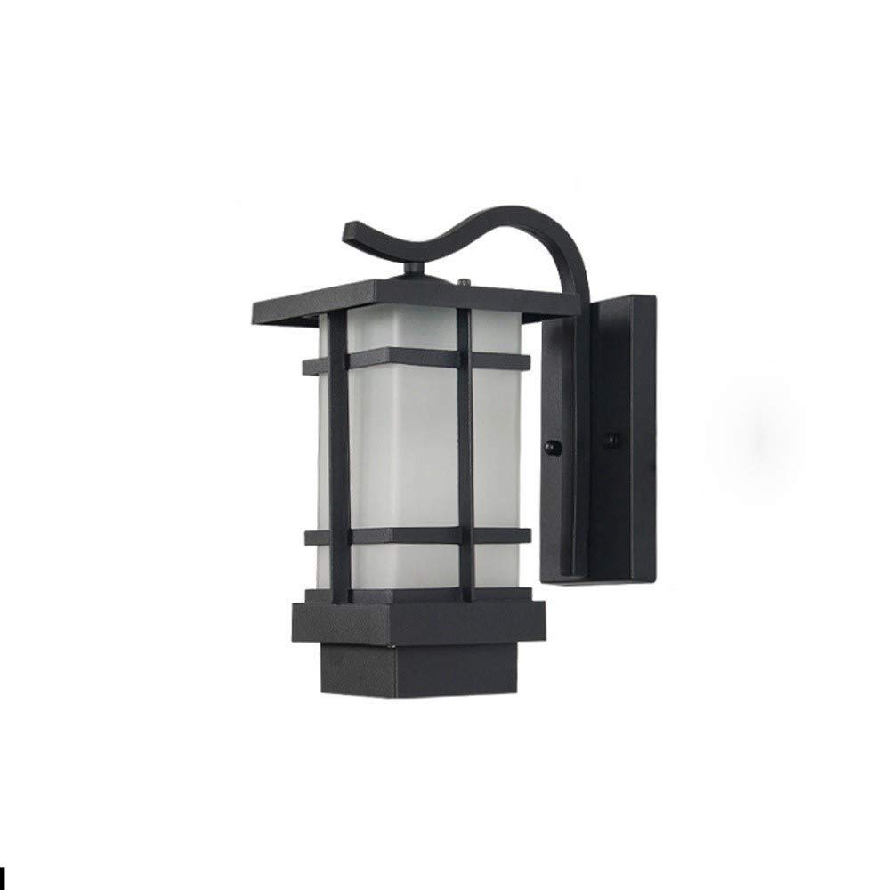 ZFPKXHVMG Outdoor Wall Lamp, Wall Sconce Outdoor Lamp Square Waterproof LED Aluminum Glass Multicolor(White)