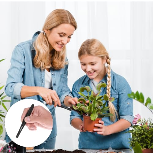 JIYIN 8 Stück Pinzette Kunststoff, Antistatische Kunststoff Präzisionspinzette Pinzette Basteln für Schmuckherstellung Laborarbeiten Fütterung Haustier