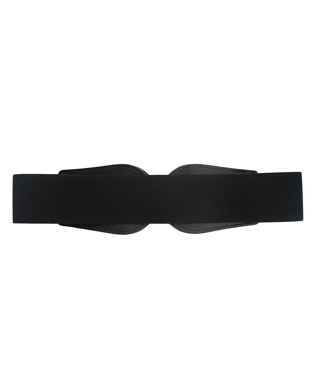 NYFASHION101 Women's Stretch Waist Belt w/Stone Stud Round Front Closure