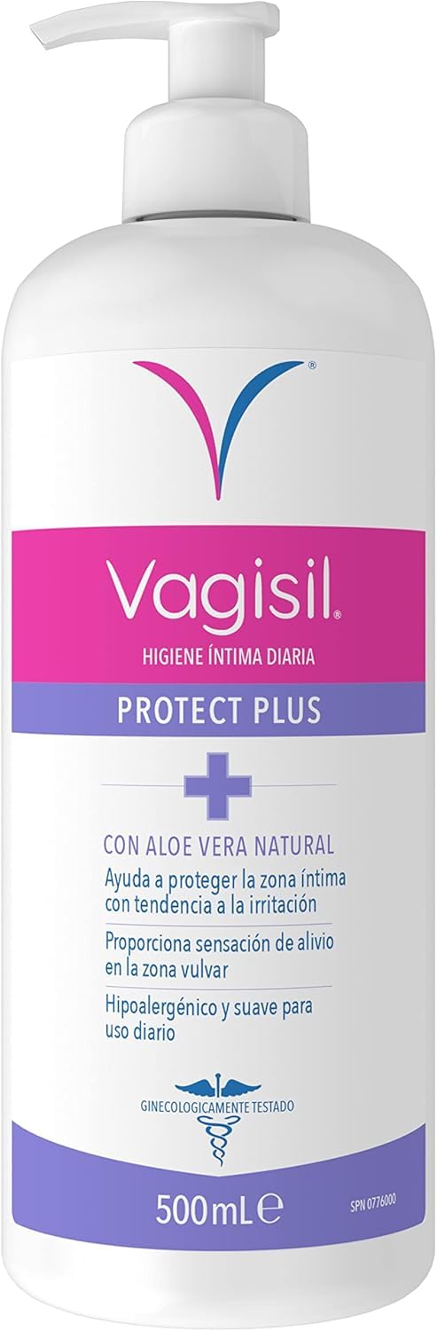 Vagisil Higiene Íntima Diaria Protect Plus, Antibacteriano, Con Aceite de Neem y Árbol del Té, 500ml