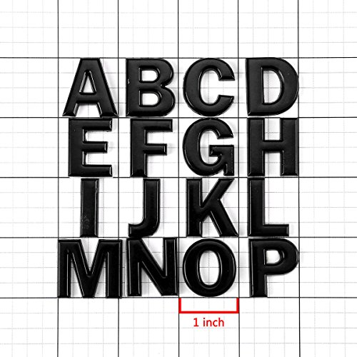 Image of DNA Motoring EM-L-LETTER-DOT-BK Black Letter Metal Decal Emblem Badge Sticker for Auto Car Truck Motorcycle Logo - Letter DOT [.]