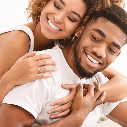 Silvora 925 Sterling Silver Cuban Link Rings, Wheat Chain Rings for Women Men Statement Stackable Jewelry for Men Size 6-132