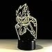 Produktbild 3D Optical Illusion LED Nachtlicht, Hi-azul 7-Farben ändern Touch Tisch Schreibtisch Lampe Deko Lampe mit Acryl Platte & ABS Base & USB Ladegerät für Geschenke (Dragon Ball 5)
