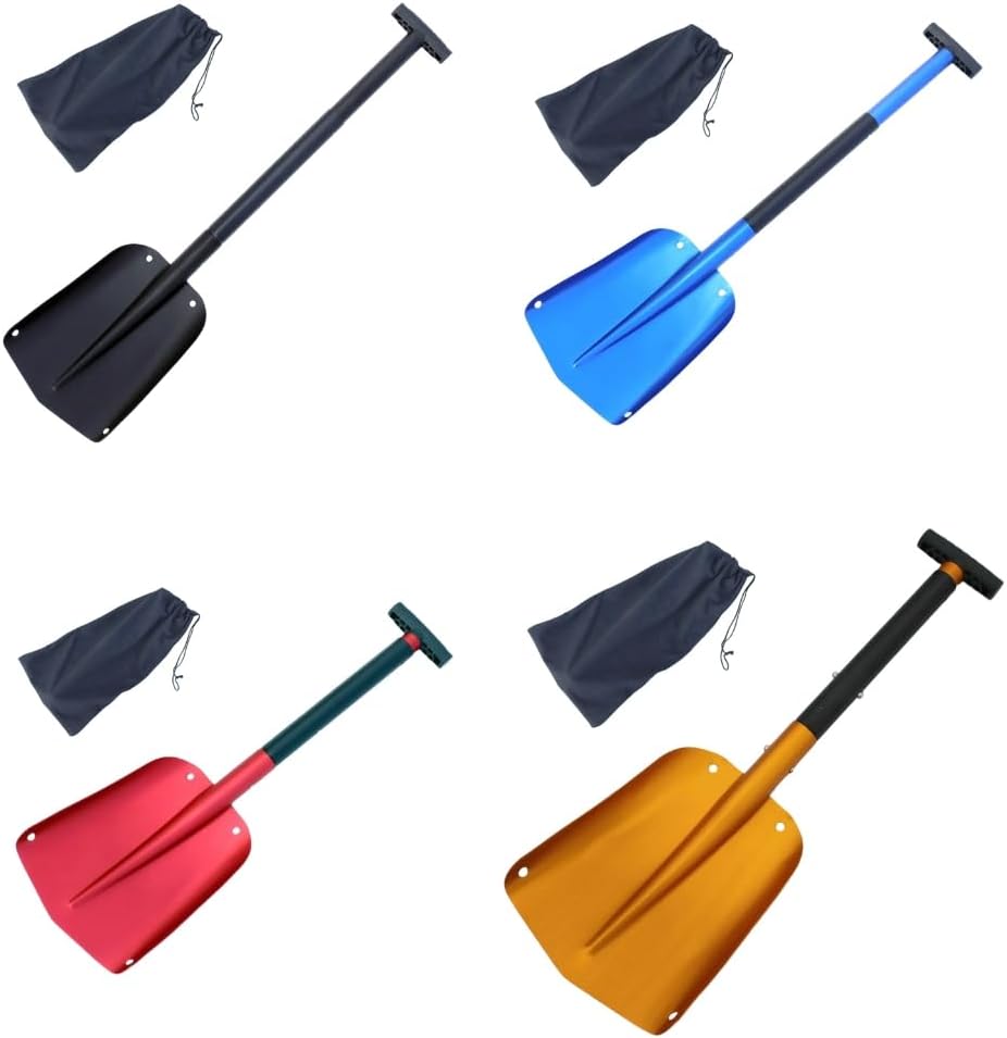 Durability Aluminum Alloy Foldable Snow Shovel For Outdoor Camping Hiking