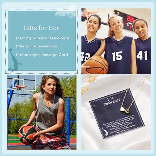 Turandoss 14K Gold Plated Heart Sports Necklaces for Women Girls Trendy - image 4