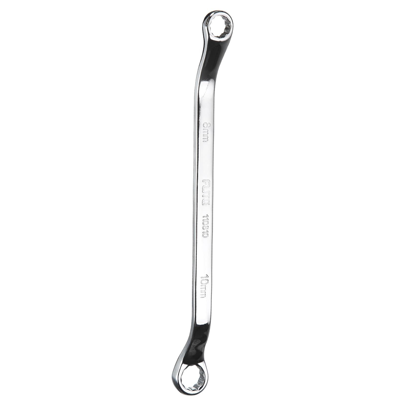 QUARKZMAN 45-stopniowy podwójny klucz oczkowy offsetowy 8 mm x 10 mm metryczny 12-punktowy chromowany lustrzany klucz oczkowy CR-V długi klucz oczkowy jakość przemysłowa klucz oczkowy Torx narzędzie