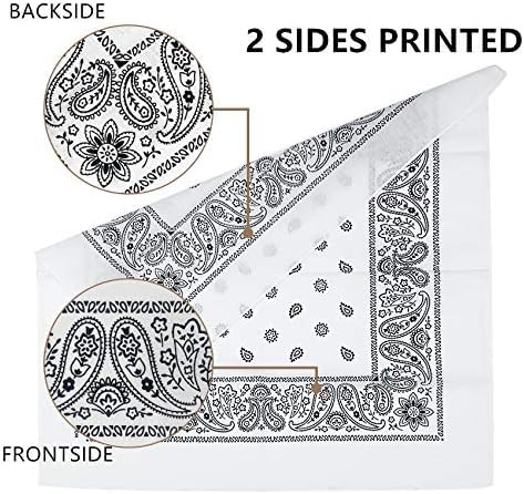 Image of SPIN CART Soft Breathable Cotton Paisley Bandana Handkerchief For Hair Head Bike For Men & Women