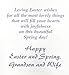 Special Easter Wishes for a Dear Grandson and his Wife (E19)