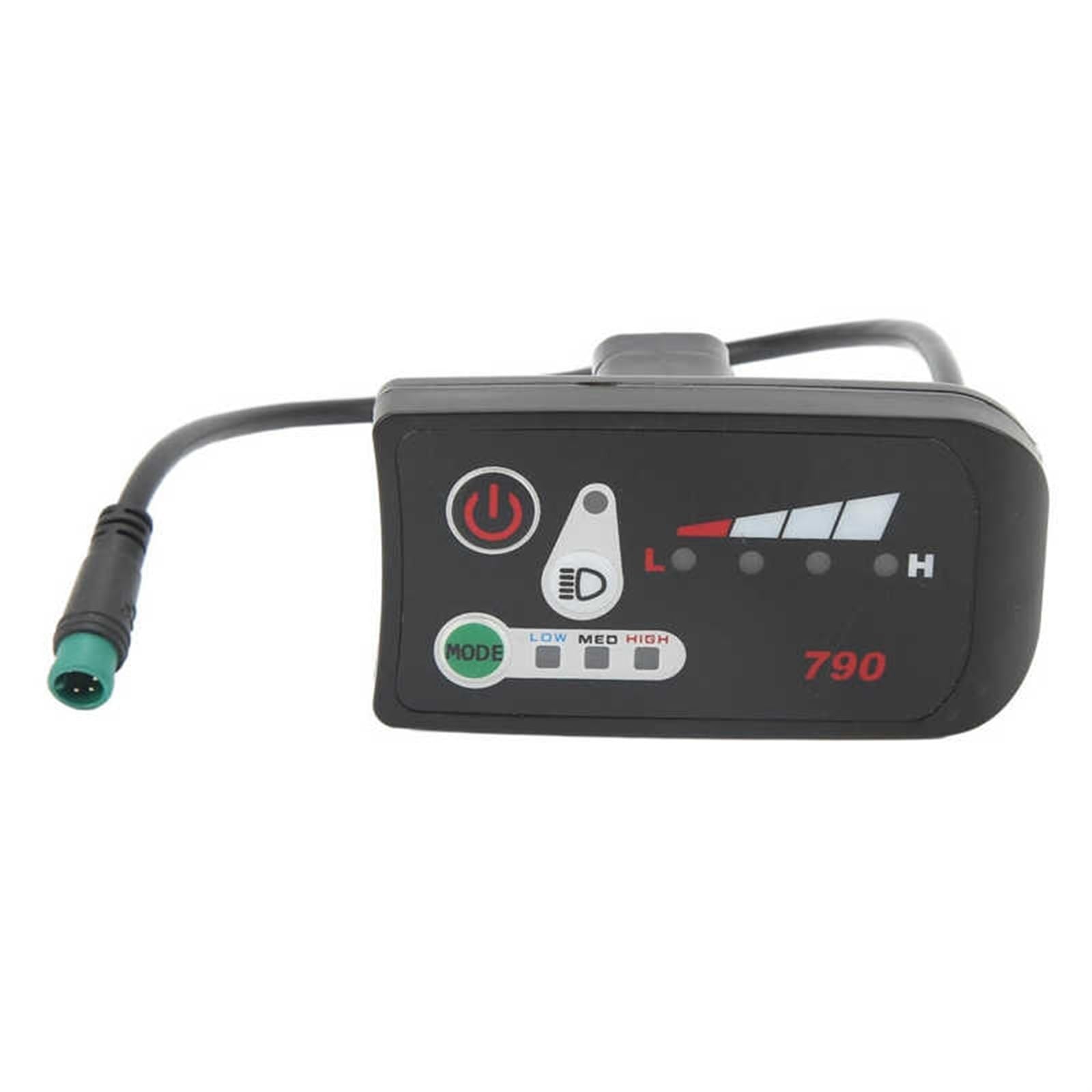 Hapivida Pannello di Visualizzazione del Controller della Bici Elettrica 36v 48v Pannello di Controllo Intelligente della Bicicletta Elettrica Misuratore di Visualizzazione a LED