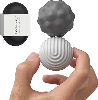 マグネット式フィジェットボールおもちゃ、シリコン感覚ストレス解消おもちゃ 大人、自閉症、不安神経症、ADHD、フィジェットマグネット&マグネットトイ楽しいギフト (グレー) [並行輸入品]