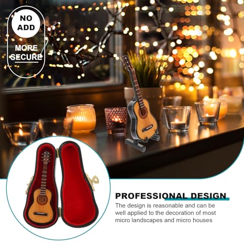 VICASKY 1 Jeu Modèle De Guitare Petit Instrument De Musique Décor Miniature Décoration De Bureau De Statue De Guitare Cadeau De Guitare Hommes Et Femmes Cadeau d’anniversaire Ballade Bois - Les Beatles, Paul McCartney, John Lennon, RIngo Starr, George Harrison VICASKY 1 Jeu Modèle De Guitare Petit Instrument De Musique Décor Miniature Décoration De Bureau De Statue De Guitare Cadeau De Guitare Hommes Et Femmes Cadeau d'anniversaire Ballade Bois – Image 8