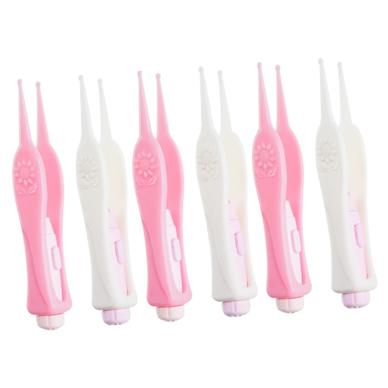 VICASKY6 Pcs Visible Earpick LED Earpick Ear Curette Spoon Ear Picker with Light for Childrens Earwax Cleaner Flexible Earpick Tool Ear Spoon Ear Cleaner