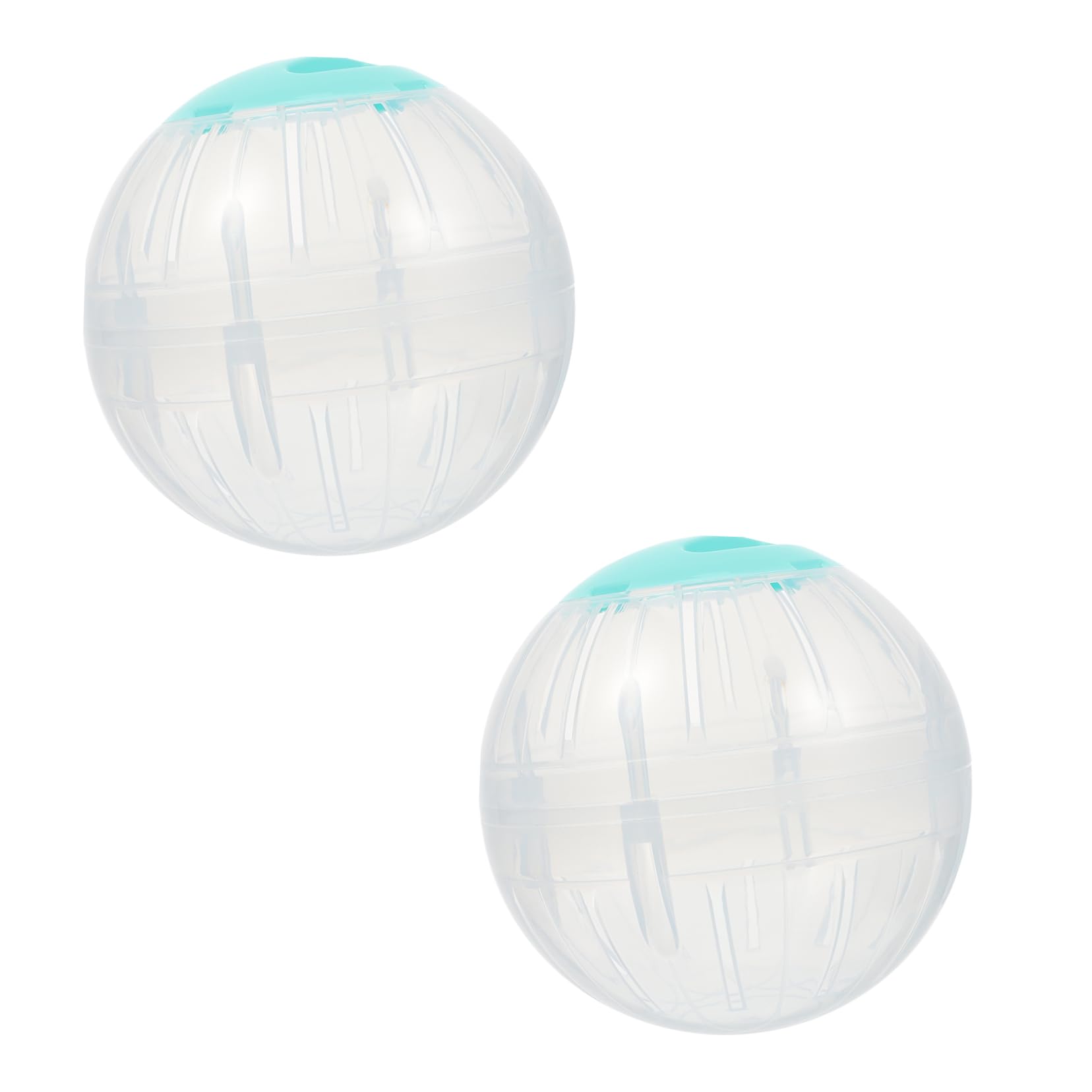 4stücke Hamster Übungskugeln Geräuschlos Große Crystal-laufbälle Für Kleintiere Für Hamster Und Rennmäuse Transparentes Design Fördert Und Fitness