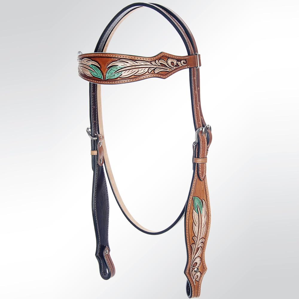 American Darling Western Horse Headstall Tack Genuine American Leather