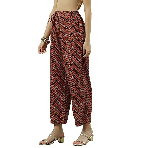 Image of BIBA Women Rayon Palazzo