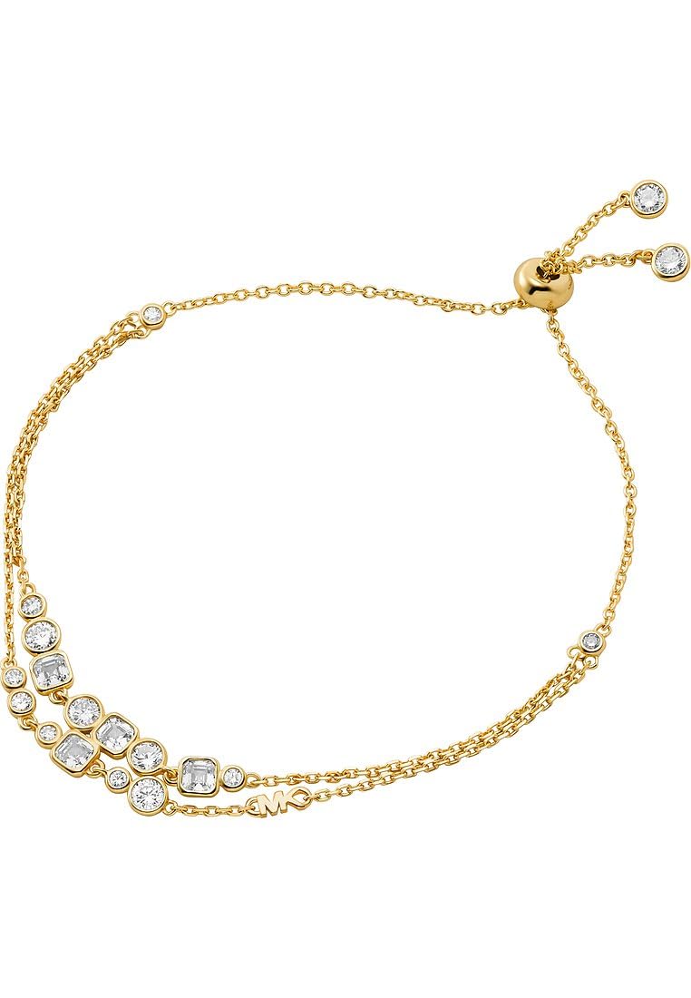 Michael Kors Damen-Doppelarmband aus Halbedelstein mit Schiebeverschluss