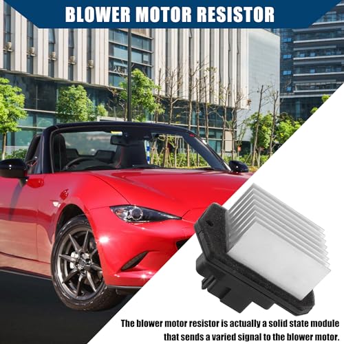 Image of No.L20661B15A HVAC Blower Motor Resistor for Mazda CX-9 2007-2015 for INFINITI Q70L 2015-2019 / Inner /Durable /Metal / 1 Pcs /Silver Tone
