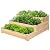 Giantex 3 Tier Raised Garden Bed Outdoor Vegetable and Flowers Planter Kit Elevated Raised Garden Bed Wood Planter No-Bolt Assembly, 49’’x49’’x22 (LxWxH)