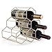 FOMANSH Portabottiglie per Vino a Nido d'Ape, Portabottiglie Decorazione per la casa, Portabottiglie in Metallo Dorato, Scaffale, Struttura Semplice per Vino da Soggiorno da Cucina, Oro