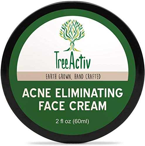 TreeActiv Acne Eliminating Face Cream, Tea Tree Natural Extra Strength Fast Acting Treatment